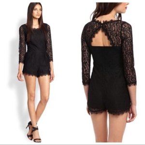 Joie Black Lace Romper